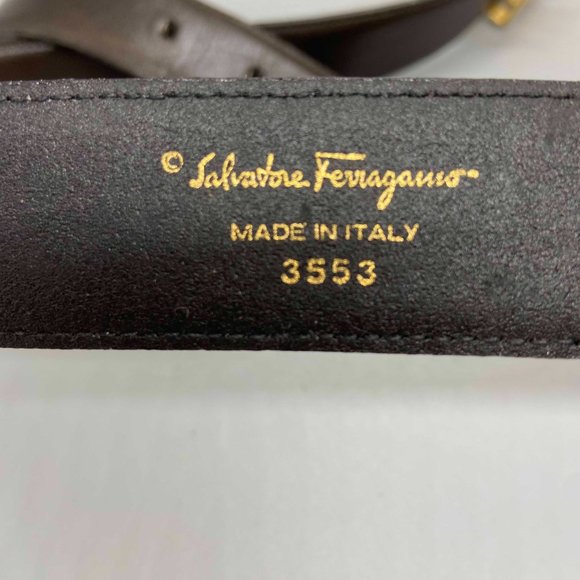 Ferragamo Dark Brown Belt 3553